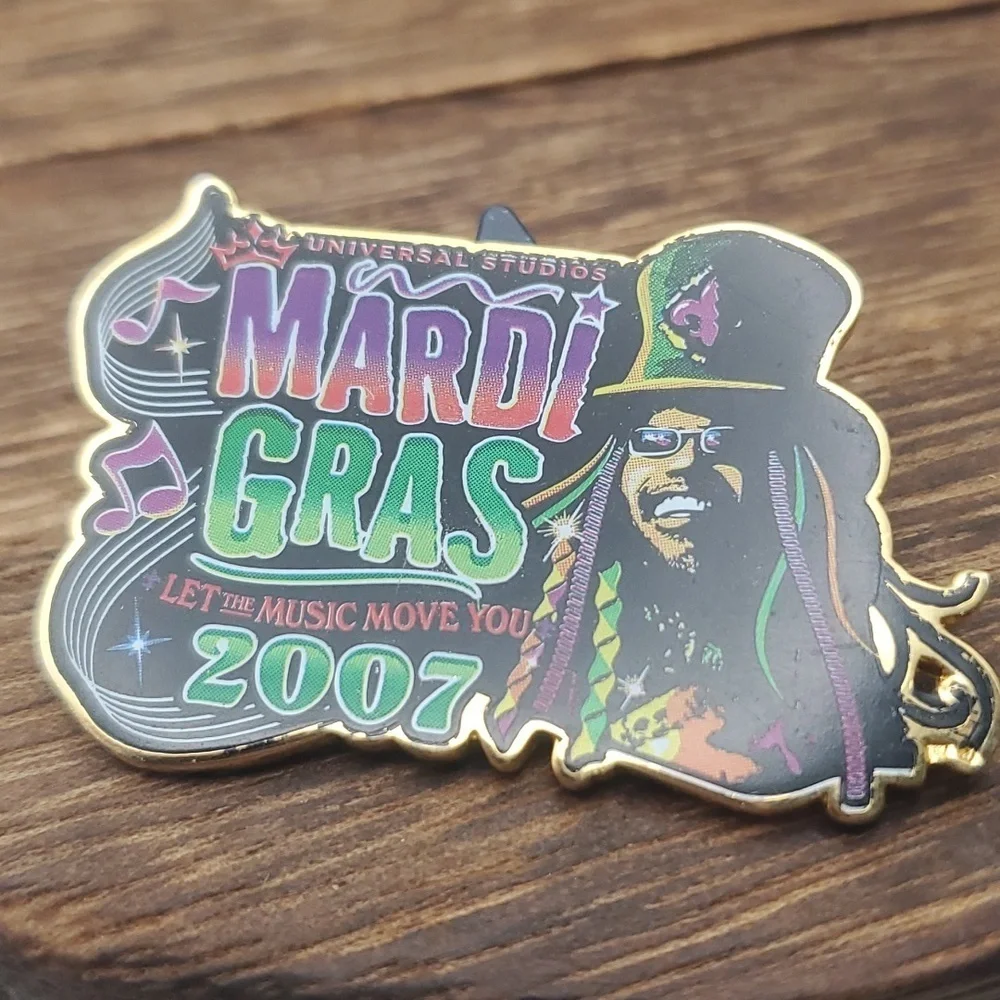 Mardi‎ gras bob Marley vintage pin B414